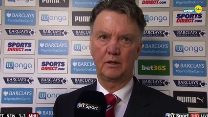 Louis van Gaal Post Match Interview - Newcastle 3-3 Manchester United