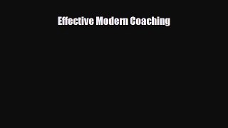 PDF Download Effective Modern Coaching Read Full Ebook