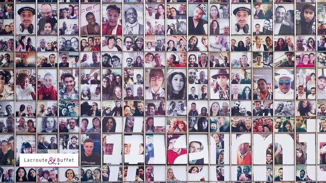 Fresque dessinée par Jean-Charles de Castelbajac