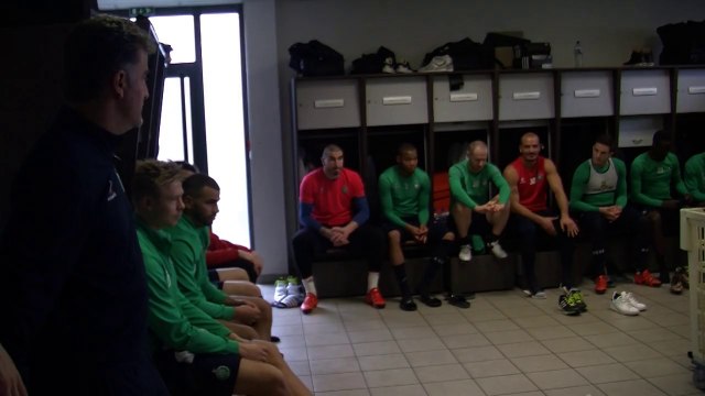 Dans le vestiaire avec Oussama Tannane