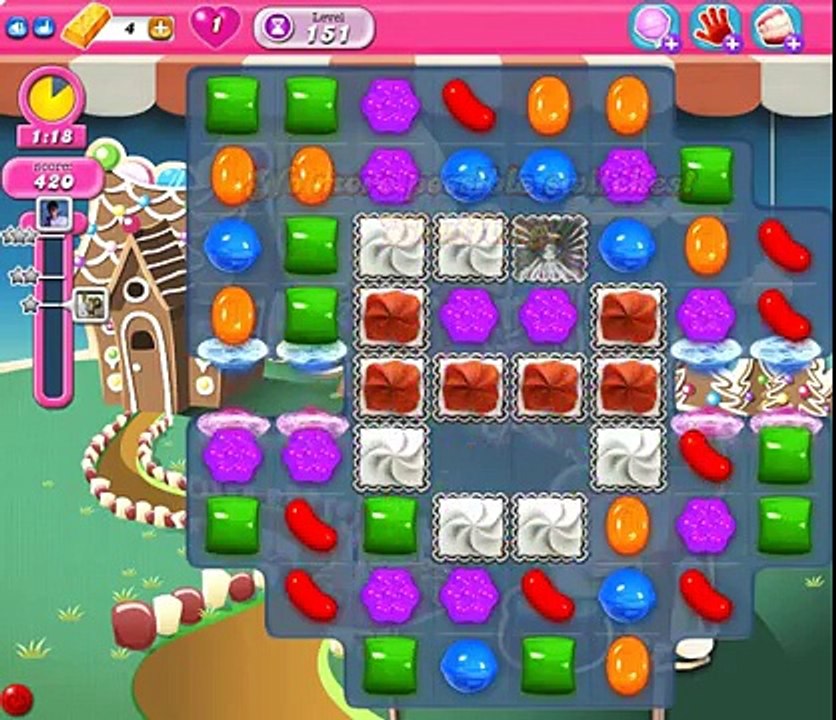 Candy Crush Saga Gameplay Level 151