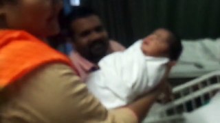 Double Amputee David: First time i hold my elder sister Baby Boy
