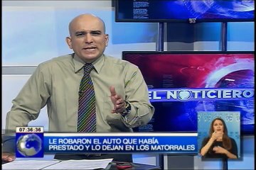 Le robaron auto que había prestado y lo dejan en matorrales