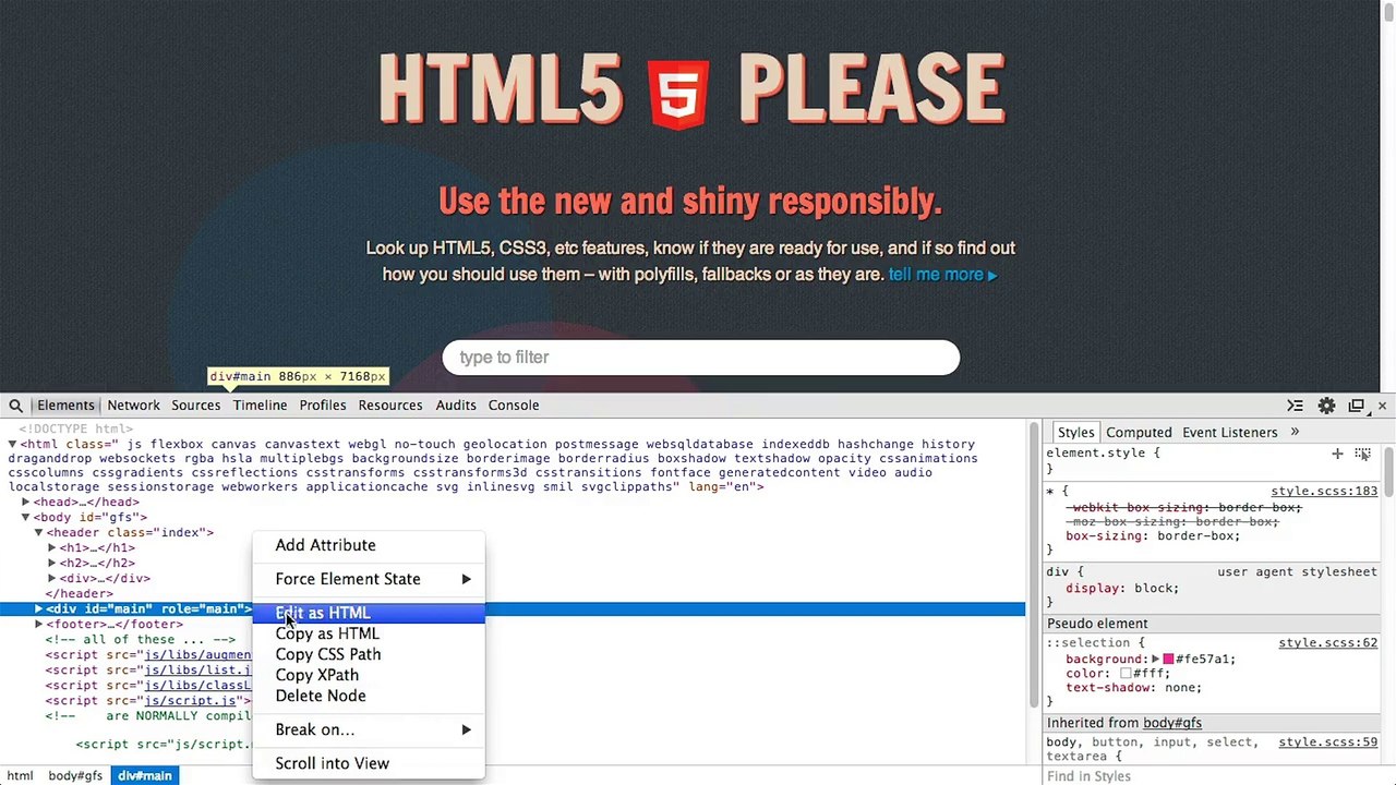 Chrome Developer Tools - 2-1-Elements