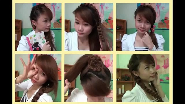 Hairstyles 5 beautiful braided hairstyles simple and cute to go to school or play - 5 easy and cute back to school