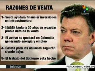 Juan Manuel Santos explica por qué quiere vender Isagen