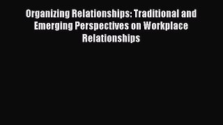 Organizing Relationships: Traditional and Emerging Perspectives on Workplace Relationships