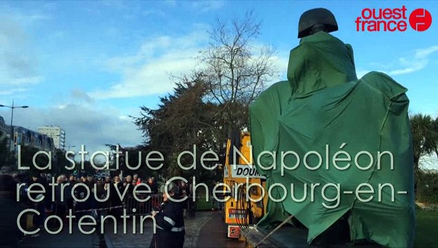 La statue de Napoléon retrouve Cherbourg-en-Cotentin
