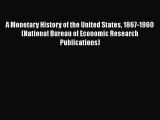 [PDF Download] A Monetary History of the United States 1867-1960 (National Bureau of Economic