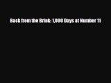 PDF Download Back from the Brink: 1000 Days at Number 11 Download Full Ebook