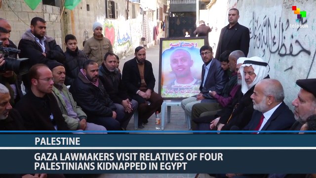 Gaza Lawmakers Visit Relatives of Four Palestinians Kidnapped In Egypt