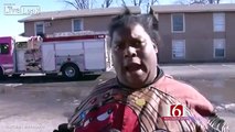[VIDEO VIRAL] A viral television interview a mother gave moments after her apartment caught fire