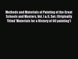 [PDF Download] Methods and Materials of Painting of the Great Schools and Masters Vol. I &