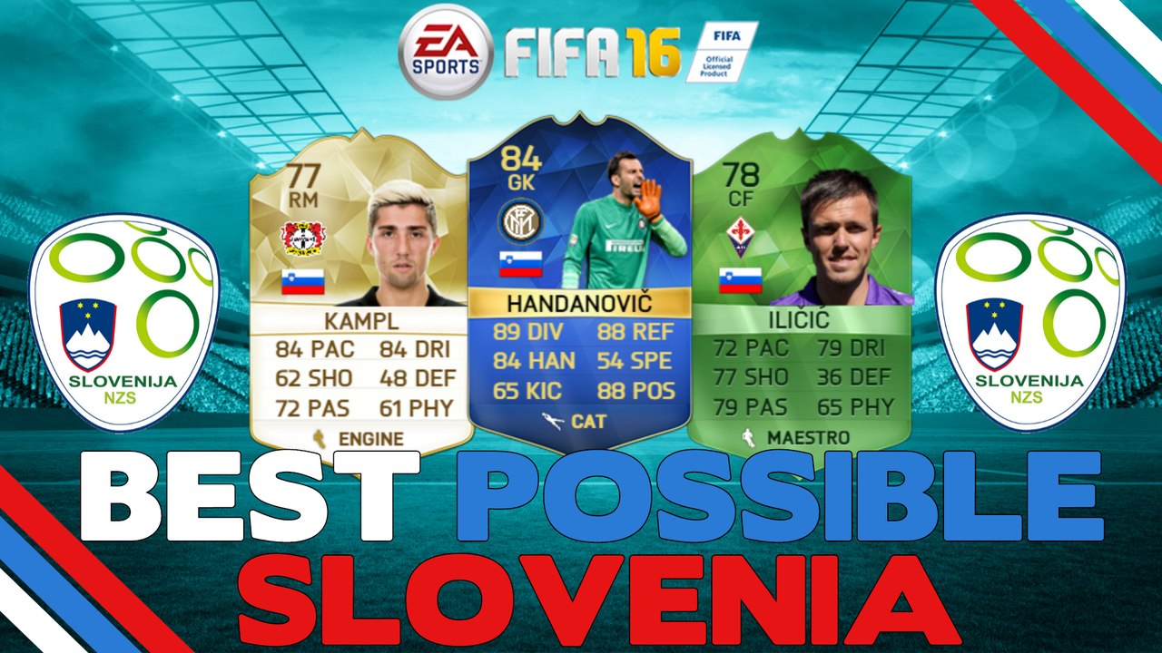FIFA 16 | BEST POSSIBLE SLOVENIA/SLOVENIAN SQUAD BUILDER | FT. IF HANDANOVIC , KEVIN KAMPL, & MORE!