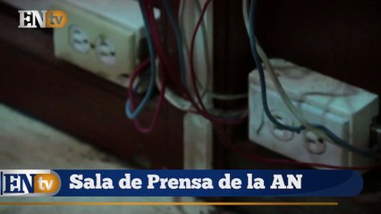 En estas condiciones está de sala de prensa de ANTV dentro del Parlamento
