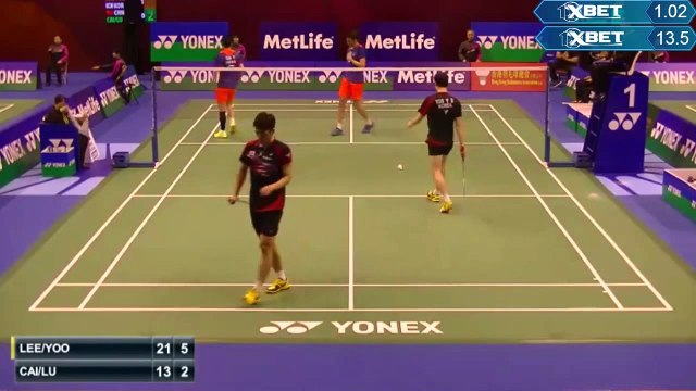 R32 - Lee Y. Dae/Yoo Y.. Seong vs Cai Yun /Lu Kai - Yonex Hong Kong Open 2015