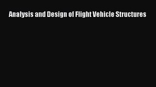 [PDF Download] Analysis and Design of Flight Vehicle Structures [PDF] Full Ebook