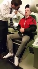 A lad with Tourette's syndrome goes to the opticians. _ Funny videos 2015