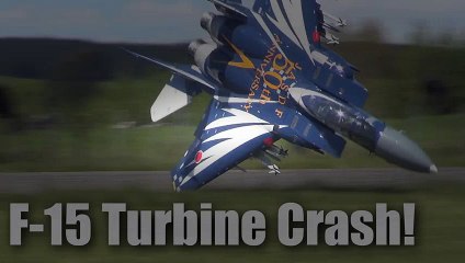 Impressive F-1
jet crash (large RC turbine-powered model plane)  Hobby And Fun