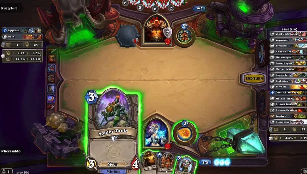 mech mage v  warrior loss