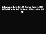[PDF Download] Volkswagen Jetta Golf GTI Service Manual: 1999-2003: 1.8L Turbo 1.9L TDI Diesel
