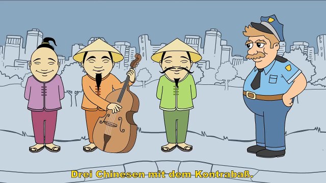 Drei Chinesen mit dem Kontrabass Kinderlieder zum Mitsingen | Sing Kinderlieder
