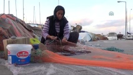 30 Yıldır Yün Yerine Balık Ağı Örüyor