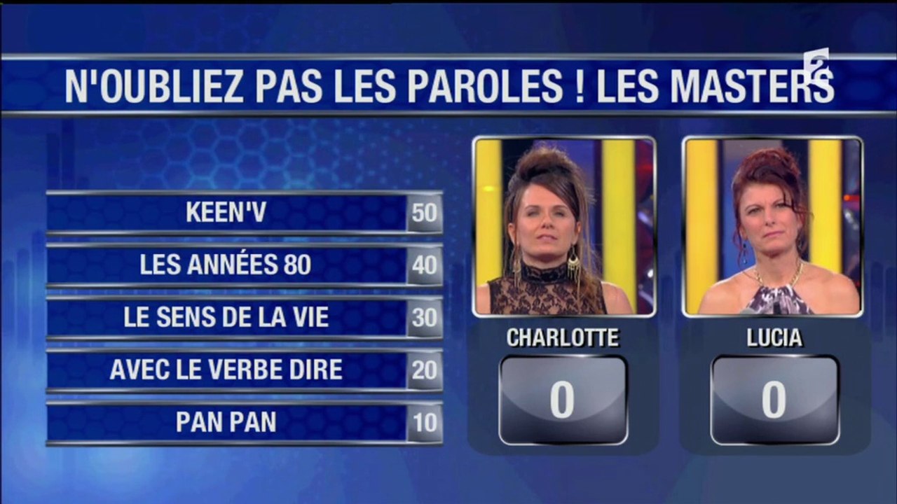 15 masters 2016 Lucia Charlotte match aller