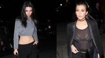 Kourtney Kardashian y Kendall Jenner salen a un club en trajes reveladores