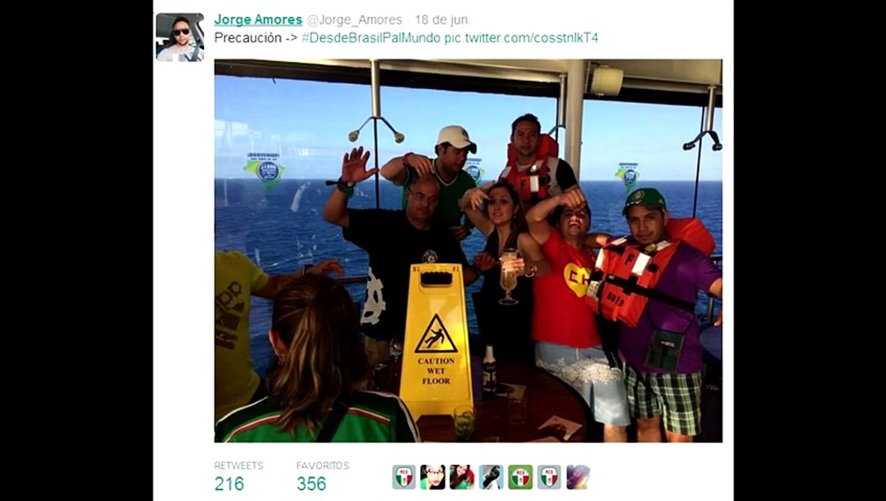 VIDEO MEXICANO SE AVIENTA DE BARCO AL MAR EN BRASIL MOMENTO EXACTO JORGE ALBERTO LÓPEZ AMO