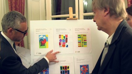 Concours de création de timbres Liberté, Égalité, Fraternité rencontre avec le jury