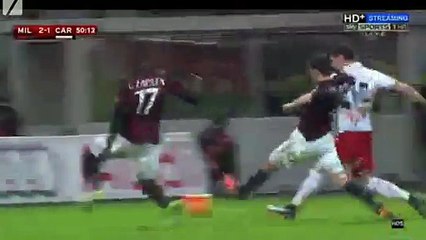 Lasagna K. Goal - AC Milan 2 - 1 Carpi - 13-01-2016