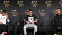 Balón de Oro: El momentazo ¿Qué envidia Cristiano Ronaldo de Messi!! |2016 HD