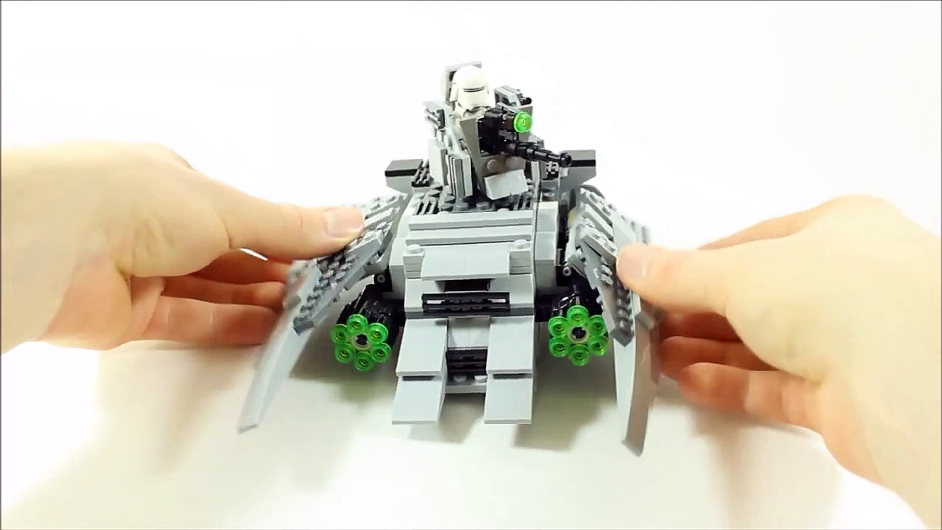 LEGO STAR WARS FIRST ORDER SNOWSPEEDER 75100 ALTERNATIVE BUILD FIRST ORDER  TANK - Dailymotion Video