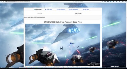 STAR WARS Battlefront Redeem Code Free