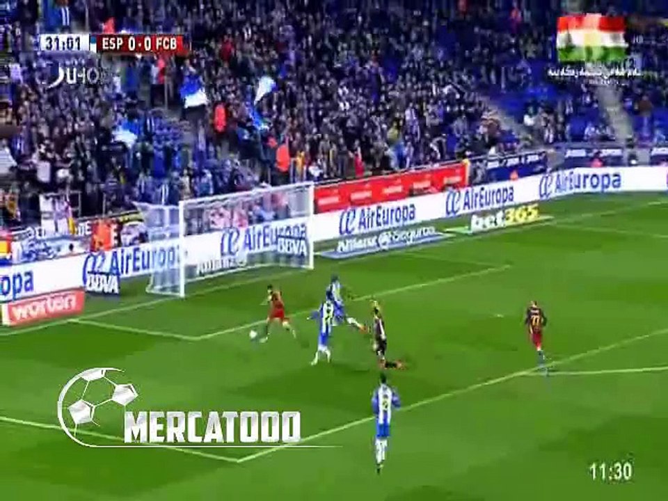 اهداف المباراة ( اسبانيول 0-2 برشلونة ) كأس ملك اسبانيا