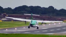Tense Crosswinds Landings & Wind Shear at Birmingham Airport -777 757 737 A320 F70 ATR72 A319  Video Arts
