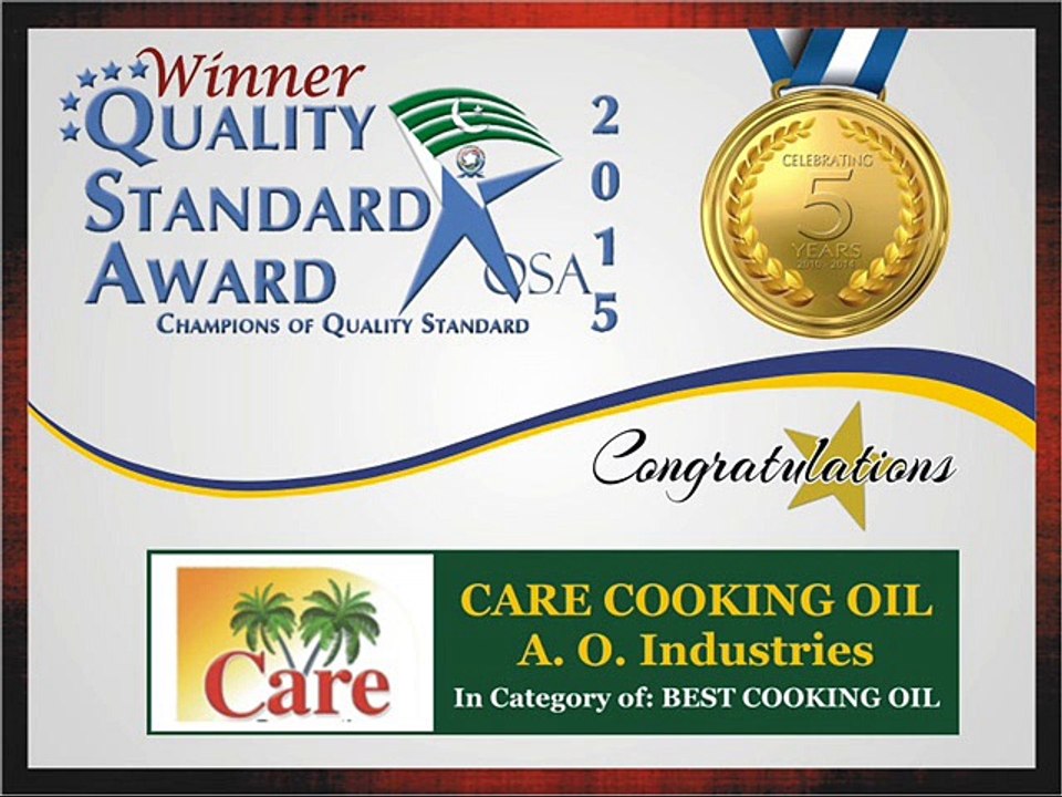 Quality Standard Award 2015