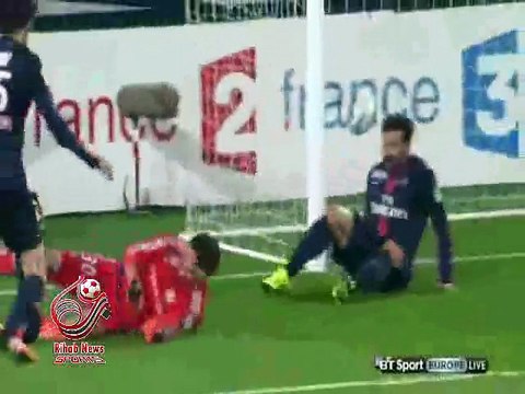 اهداف مباراة ( باريس سان جيرمان 2-1 ليون ) كأس الرابطة الفرنسيه