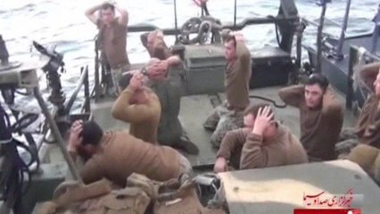 Video shows moment Iran detained US Navy sailors