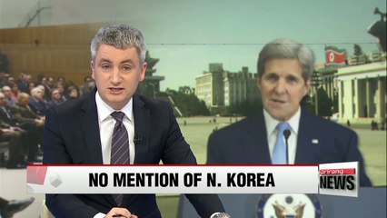 Kerry makes no references to N. Korea in foreign policy speech