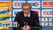 Conférence de presse Paris Saint-Germain - Olympique Lyonnais (2-1) : Laurent BLANC (PARIS) - Bruno GENESIO (OL) - 2015/2016