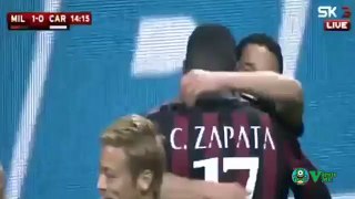Carlos Bacca Goal - AC Milan vs Carpi 2-1 _ Coppa Italia 13_01_2016