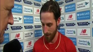 Liverpool 3 _ 3 Arsenal - Joe Allen post match Arsenal interview