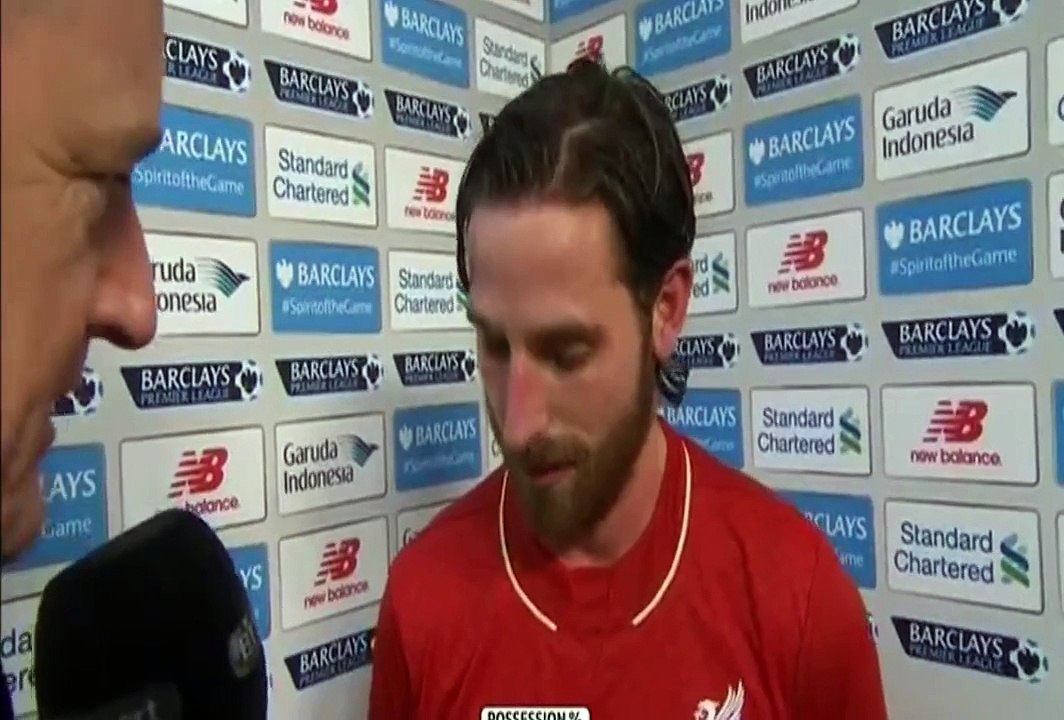 Liverpool 3 _ 3 Arsenal - Joe Allen post match Arsenal interview