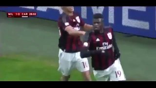 Niang Goal ~ AC Milan vs Carpi 2-0 ~ 13_1_2016 [Coppa Italia]