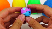 Rainbow Play Doh Surprise Eggs Littlest Pet Shop Peppa Pig Frozen Angry Birds