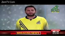 Message from Peshawar Zalmi Team Captain BOOM BOOM Afridi - PSL 2016