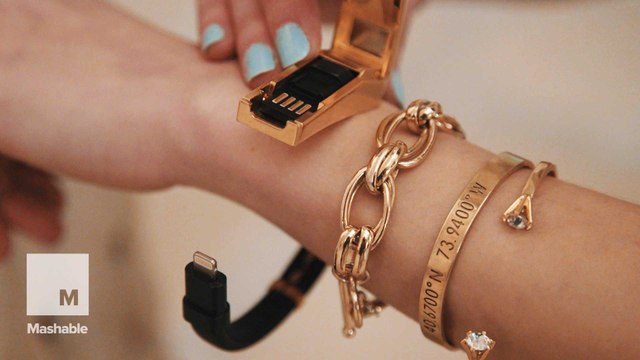 This stylish cable bracelet lets you charge your phone on the go (sort of)