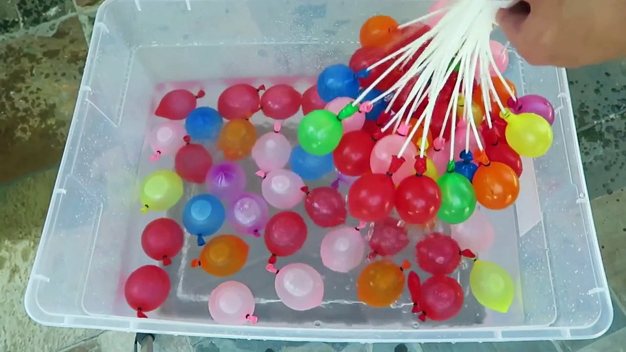 Magic Haug O Ballonger Gjøre 100 vannballonger i EN Liten Sommer Moro Vann Ballong Kampen!